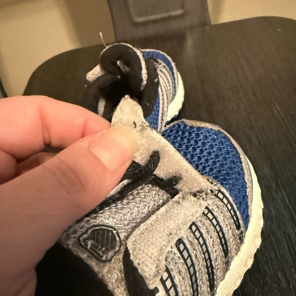 K-Swiss Infant 3 Sneakers – Blue Silver Mesh Baby Athletic Shoes - Picture 7 of 9